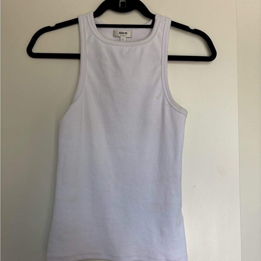 Agolde White Women's Tank Top